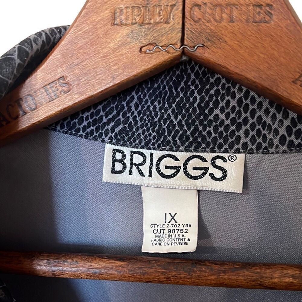 Briggs Snake Print Button Down Lightweight Jacket - Picture 6 of 8